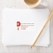 ランタン中国のと二重の幸福結婚の女神 ラベル (インサイチュ)