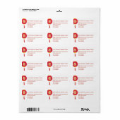 ランタン中国のと二重の幸福結婚の女神 ラベル (フルシート)