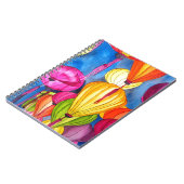 ランタン中国のの水彩画素晴らし術 ノートブック (左側)