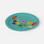 ランタン中国のカラフル ペーパープレート (アングル)