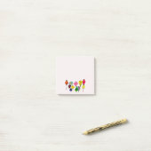 ランタン中国のカラフル ポストイット (デスク上)