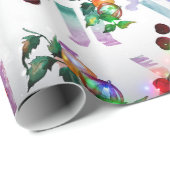 ランタン中国のクリスマスラッピング紙転が ラッピングペーパー (ロールコーナー)