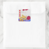 ランタン中国のフラワードラゴン2024年新年SqS スクエアシール (バッグ)