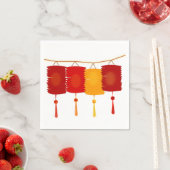 ランタン中国の紙ナプキンス スタンダードカクテルナプキン (インサイチュ)