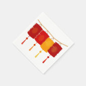 ランタン中国の紙ナプキンス スタンダードカクテルナプキン (角)