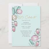 ランタン中国の&リボンテーマ誕生日招待状 ノートカード (正面)