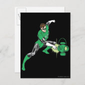 ランタン付きグリーンランタン2 ポストカード (正面/裏面)