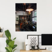 ランタン付き機械屋 ポスター (ホームオフィス)