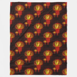 ランタン伝統的中国の – シームレスパターン1 フリースブランケット