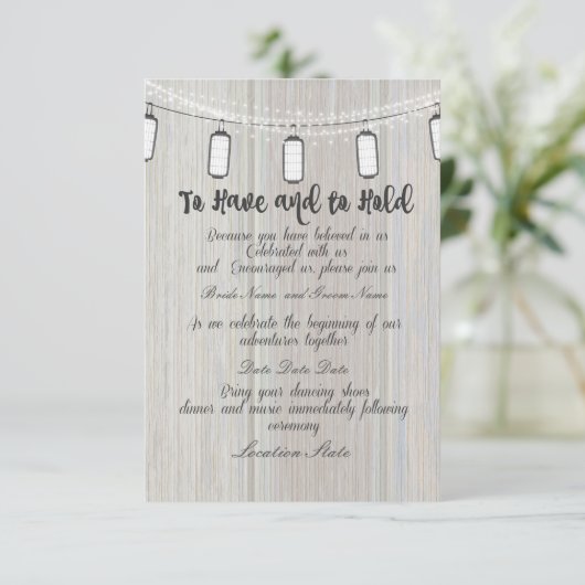 ランタン招待 招待状 (スタンド正面)