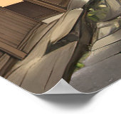 ランタン日本のによる歴史的通り ポスター (角)