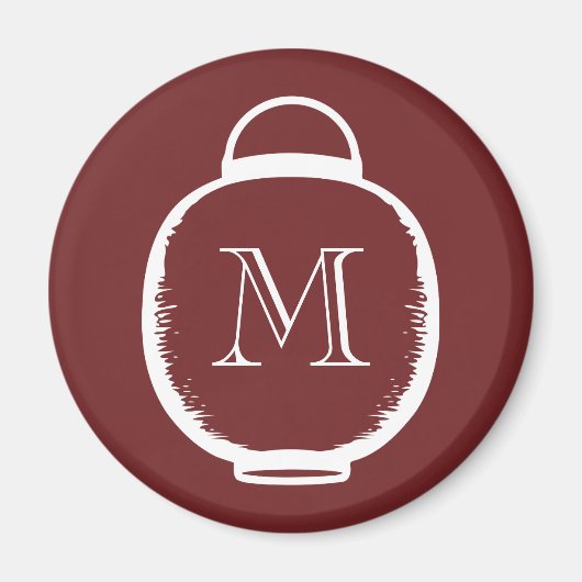 ランタン日本のモノグラム マグネット (正面)