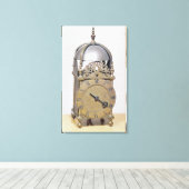 ランタン時計 キャンバスプリント (インサイチュ (ウッドフロア))