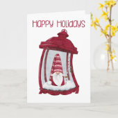 ランタン格言クリスマスカード カード (黄色い花)