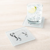 ランタン灯の見張り ガラスコースター (アングル)