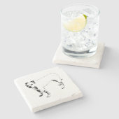 ランタン灯の見張り ストーンコースター (横)