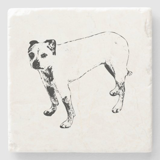 ランタン灯の見張り ストーンコースター (正面)