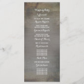 ランタン灯素朴国の結婚式 プログラム (裏面)