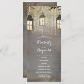 ランタン灯素朴国の結婚式 プログラム (正面/裏面)