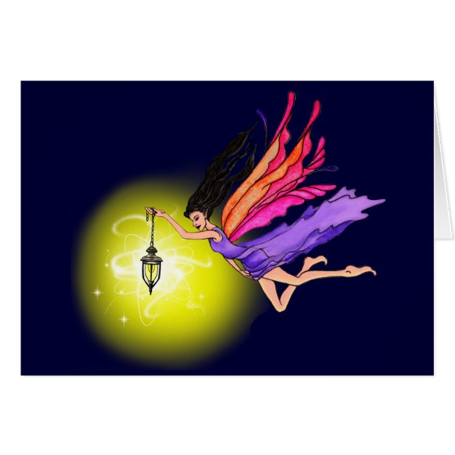 ランタン白熱［赤熱］光を放つフェアリー (正面横)