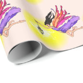 ランタン白熱［赤熱］光を放つフェアリー ラッピングペーパー (ロールコーナー)