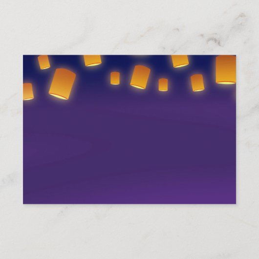 ランタン白熱［赤熱］光を放つ結婚のエンクロージャカード エンクロージャーカード (裏面)