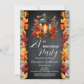 ランタン素朴と離れ秋21歳の誕生日パーティー 招待状 (正面)
