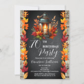 ランタン素朴と離れ秋70thバースデーパーティー 招待状 (正面)