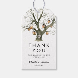 ランタン素朴オークツリー結婚式の引き出物ありがとう ギフトタグ