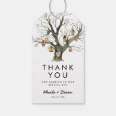 ランタン素朴オークツリー結婚式の引き出物ありがとう ギフトタグ (裏面)