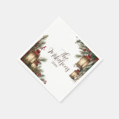 ランタン素朴クリスマスパーティー スタンダードカクテルナプキン (角)