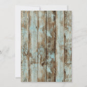 ランタン素朴スノーフレーク冬ブライダルシャワー 招待状 (裏面)