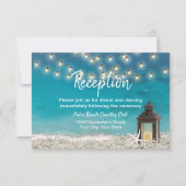 ランタン素朴ヒトデビーチ結婚式披露宴 招待状 (正面)