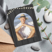 ランタン素朴フォト退職時驚きパーティー 招待状