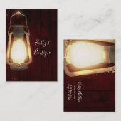 ランタン素朴ライトさくらんぼウッドファームハウスバーン 名刺 (正面/裏面)