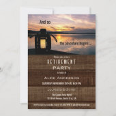 ランタン素朴湖サンセットリタイアメントパーティー 招待状 (正面)