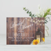 ランタン素朴&ひまわりフローラブライダルシャワー 招待状 (スタンド正面)