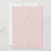 ランタン素朴&ストリングライト赤面ピンク結婚ズ 招待状 (裏面)