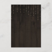 ランタン素朴&ライトブラウン結婚ウッドの詳細 エンクロージャーカード (裏面)