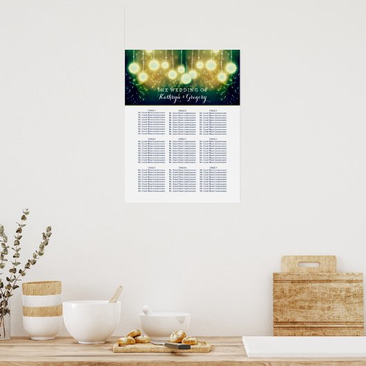 ランタン結婚で魅了された座席表 ポスター (キッチン)
