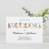 ランタン結婚ズ水彩秋招待状 招待状 (スタンド正面)