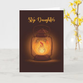 ランタン考えとキャンプでステップドーターズオブユー カード (黄色い花)