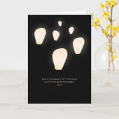 ランタン飛んでいるルミカード カード (黄色い花)