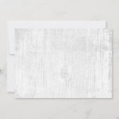 ランタン&ベビーの息のフローラベビー素朴シャワー 招待状 (裏面)