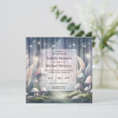 ランターライトの夢に魅了された森結婚の 招待状 (スタンド正面)