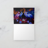 ランタ中国のンフェスティバルリスNotecard サンキューカード (内部)