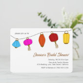 ランタ中国のンブライダルシャワー招待状 招待状 (スタンド正面)