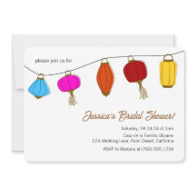 ランタ中国のンブライダルシャワー招待状