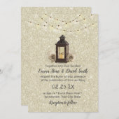 ランタ素朴ンとストリングラモダンイ結婚ト 招待状 (正面/裏面)