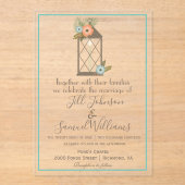 ランタ素朴ンフローラ アクリル招待状 (正面)